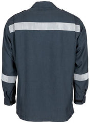 Österr. Feuerwehrbluse, blau, gebr.