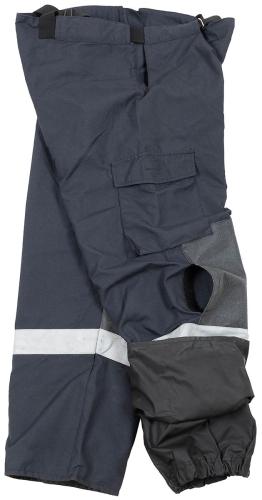 Österr. Feuerwehrhose, mit Träger, blau, gebr.