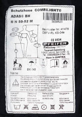 Österr. Feuerwehrhose, mit Träger, blau, gebr.