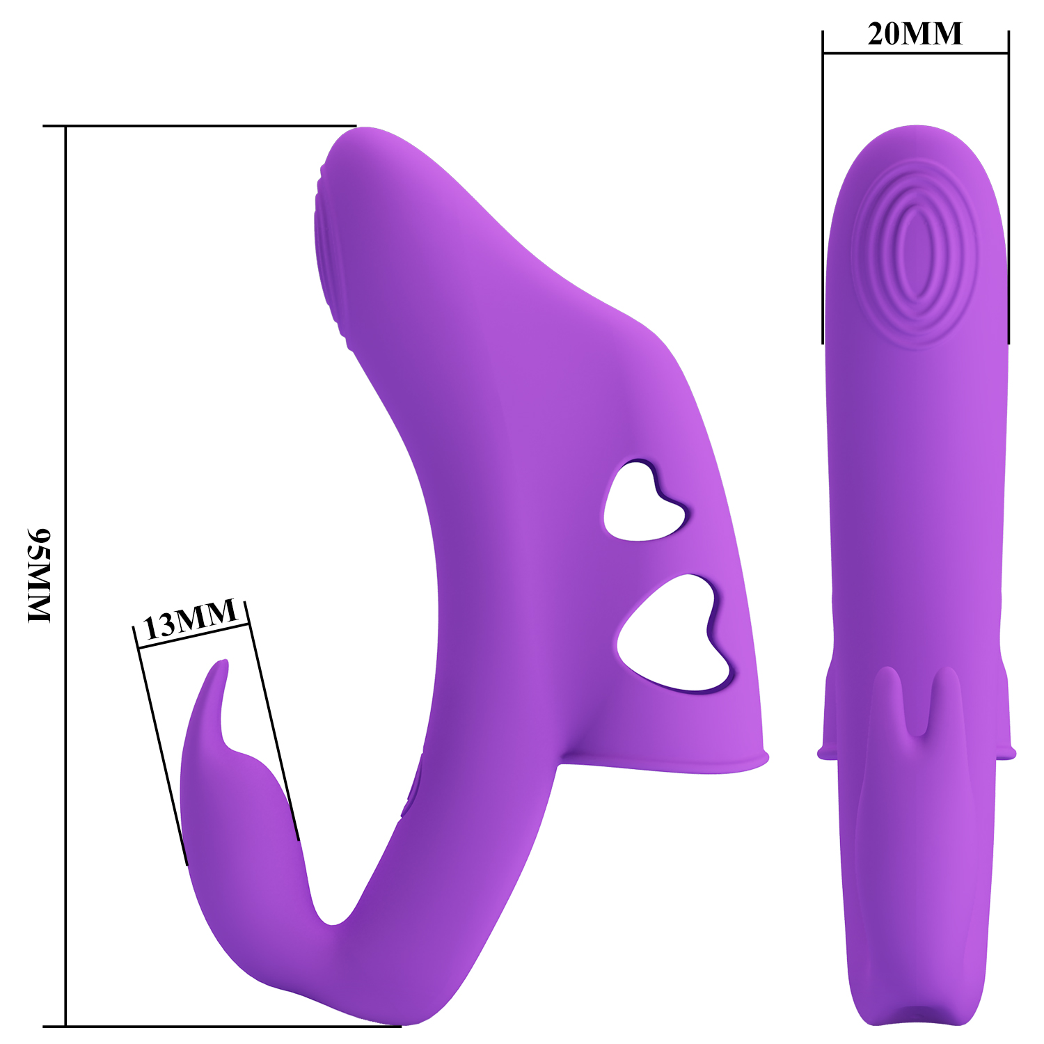 Pretty Love – Yenna – Kraftvoller Fingervibrator – Lila