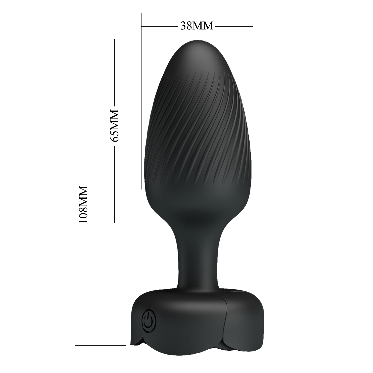 5: Pretty Love – Varian – Farbwechselnder Analplug mit Licht – Schwarz
