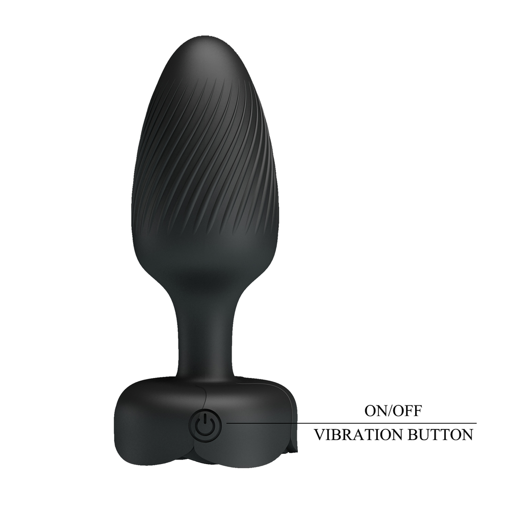 6: Pretty Love – Varian – Farbwechselnder Analplug mit Licht – Schwarz