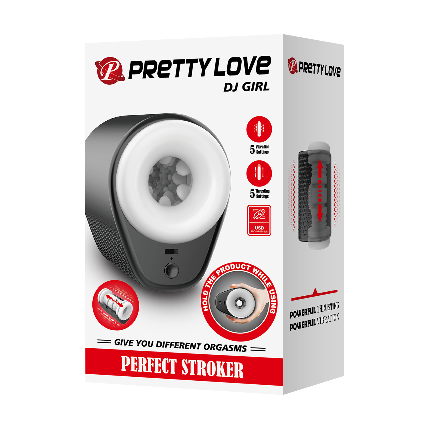 7: Pretty Love – DJ Girl – Thrusting Perfect Stroker – Schwarz/Weiß