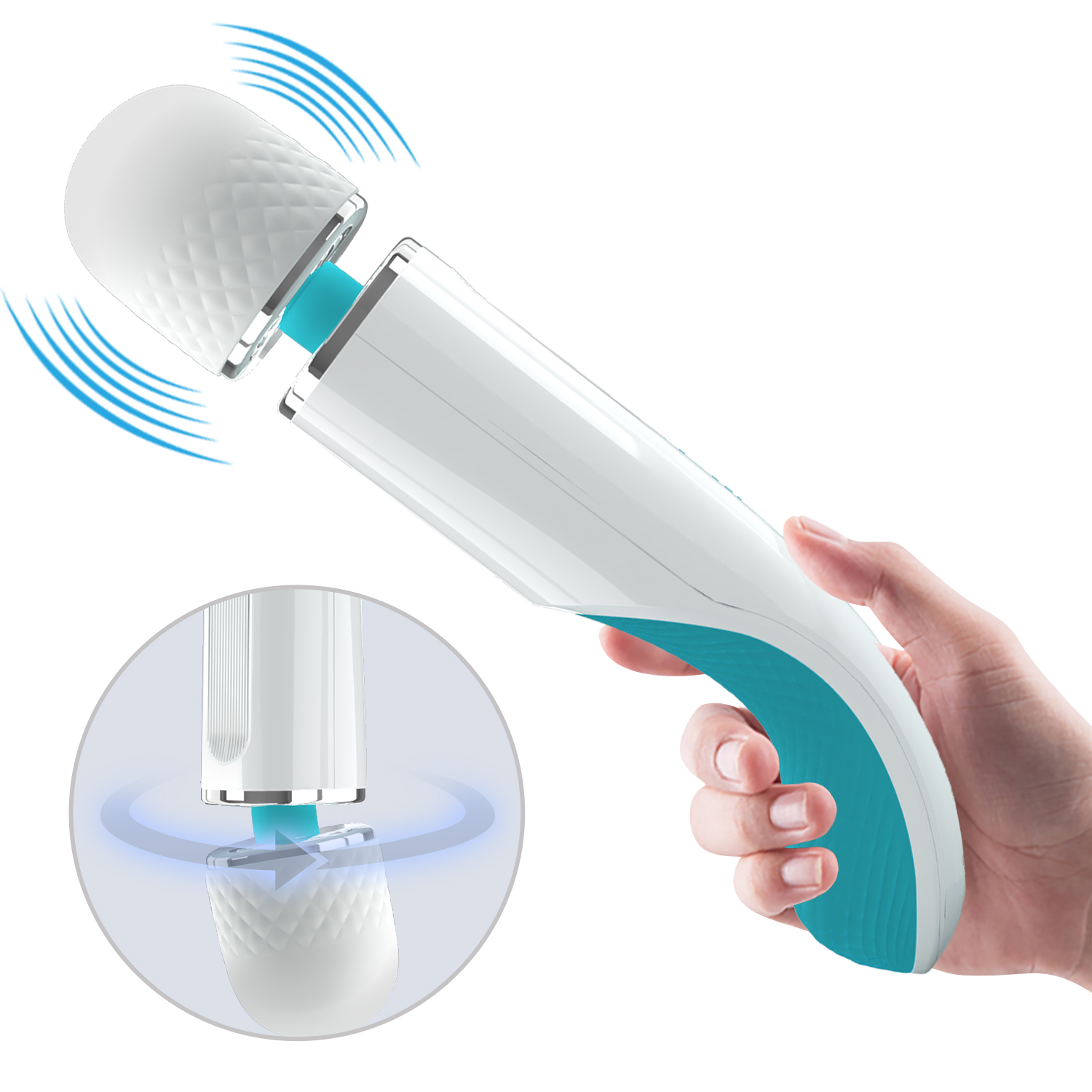 Pretty Love – Azlins – Farbenfrohes Massagegerät – Weiß/Blau