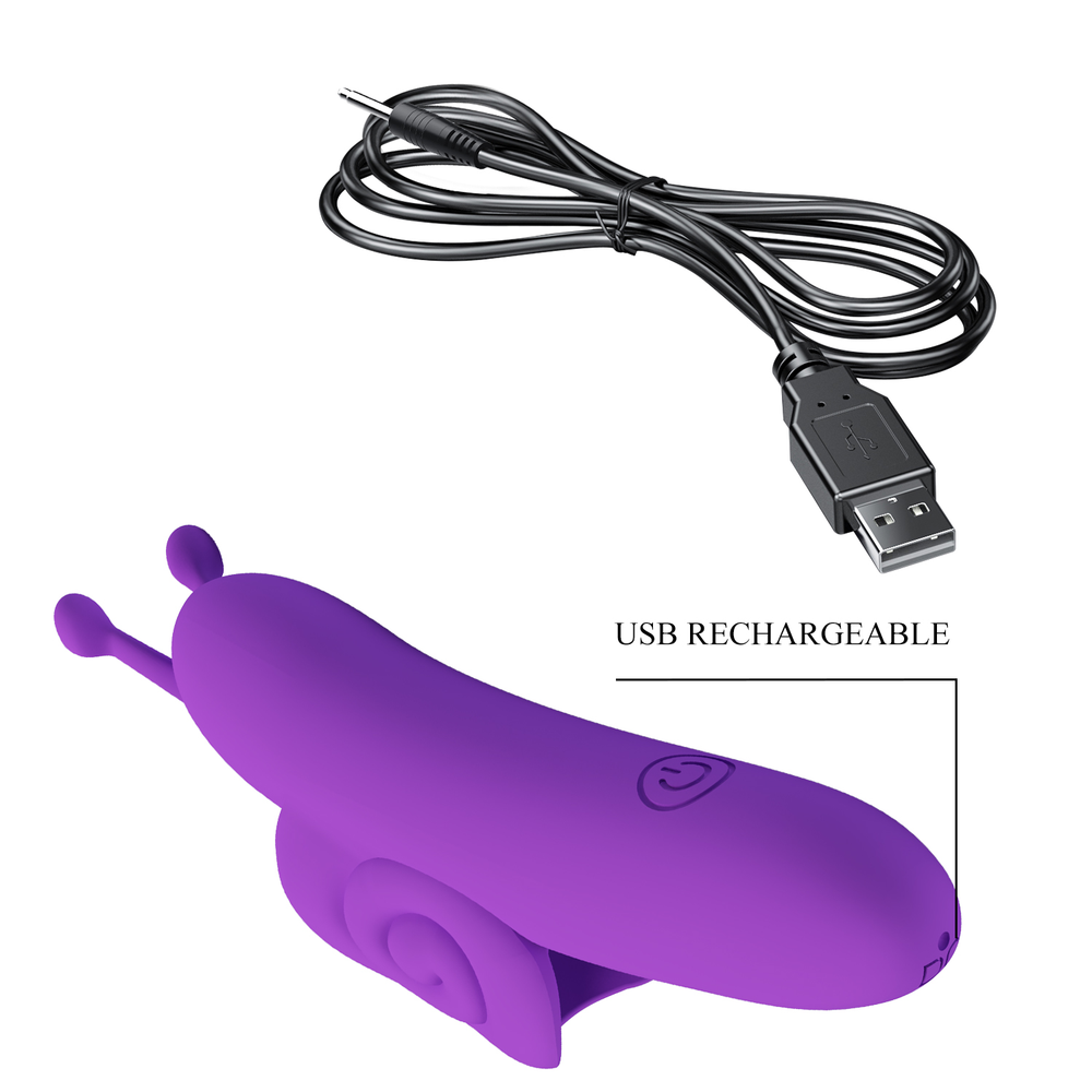 Pretty Love - Snail - Kraftvoller Fingervibrator - Lila