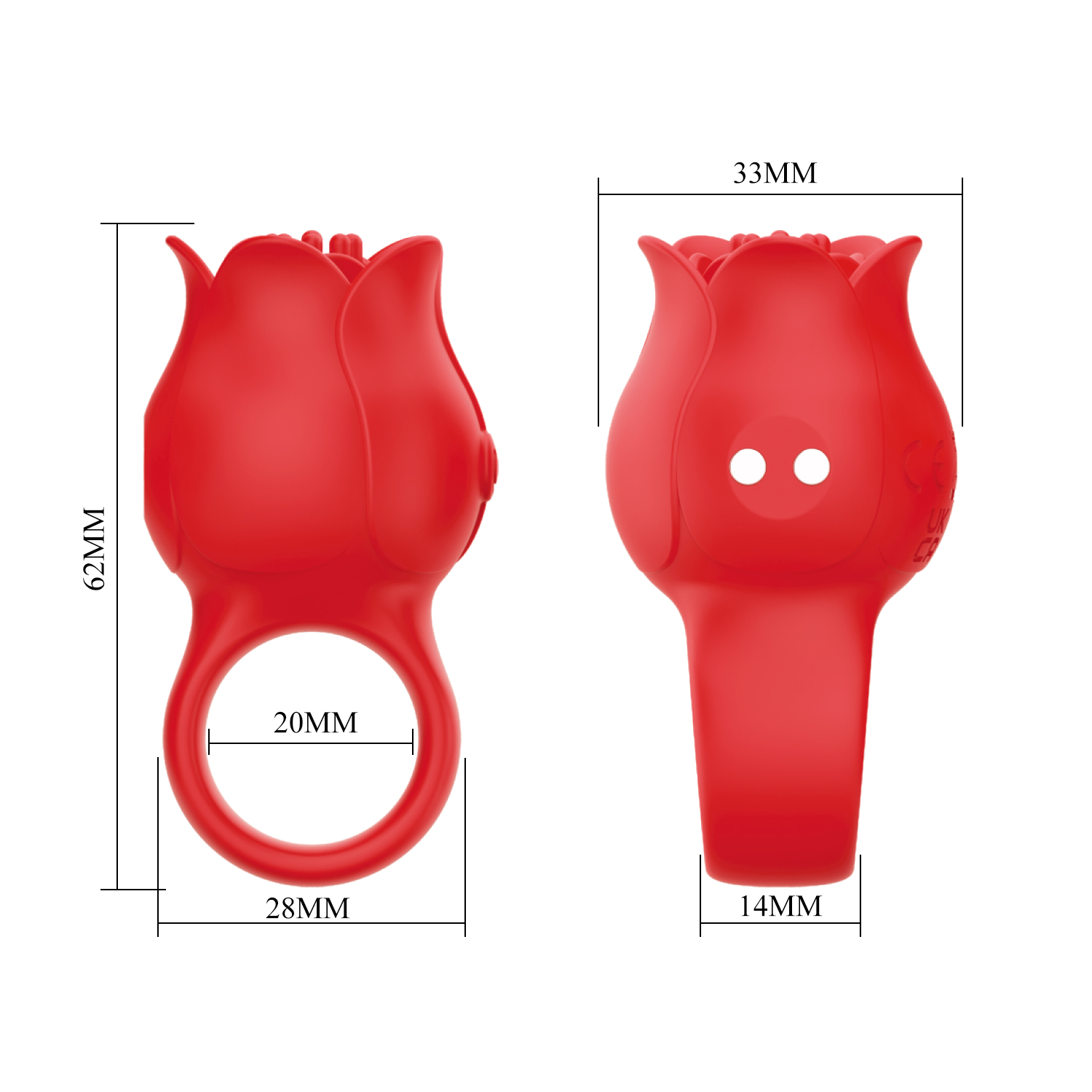 8: Pretty Love - Jae - Ringvibrator - Rot