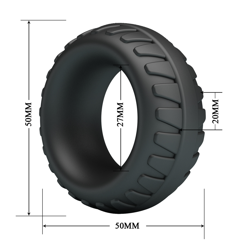 7: Crazy Bull - Dilson - Superweicher Silikonring - Modell 3 - Schwarz