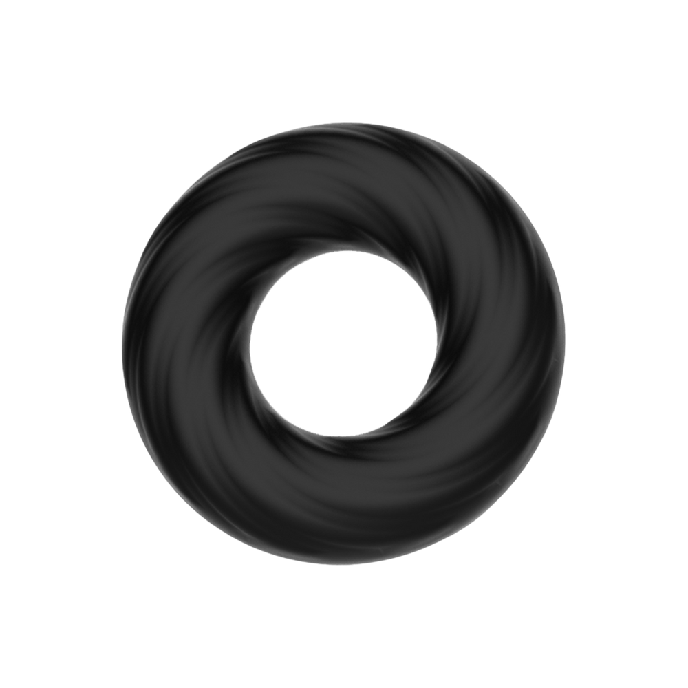 4: Crazy Bull – Superweicher Silikonring – Modell 6 – Schwarz