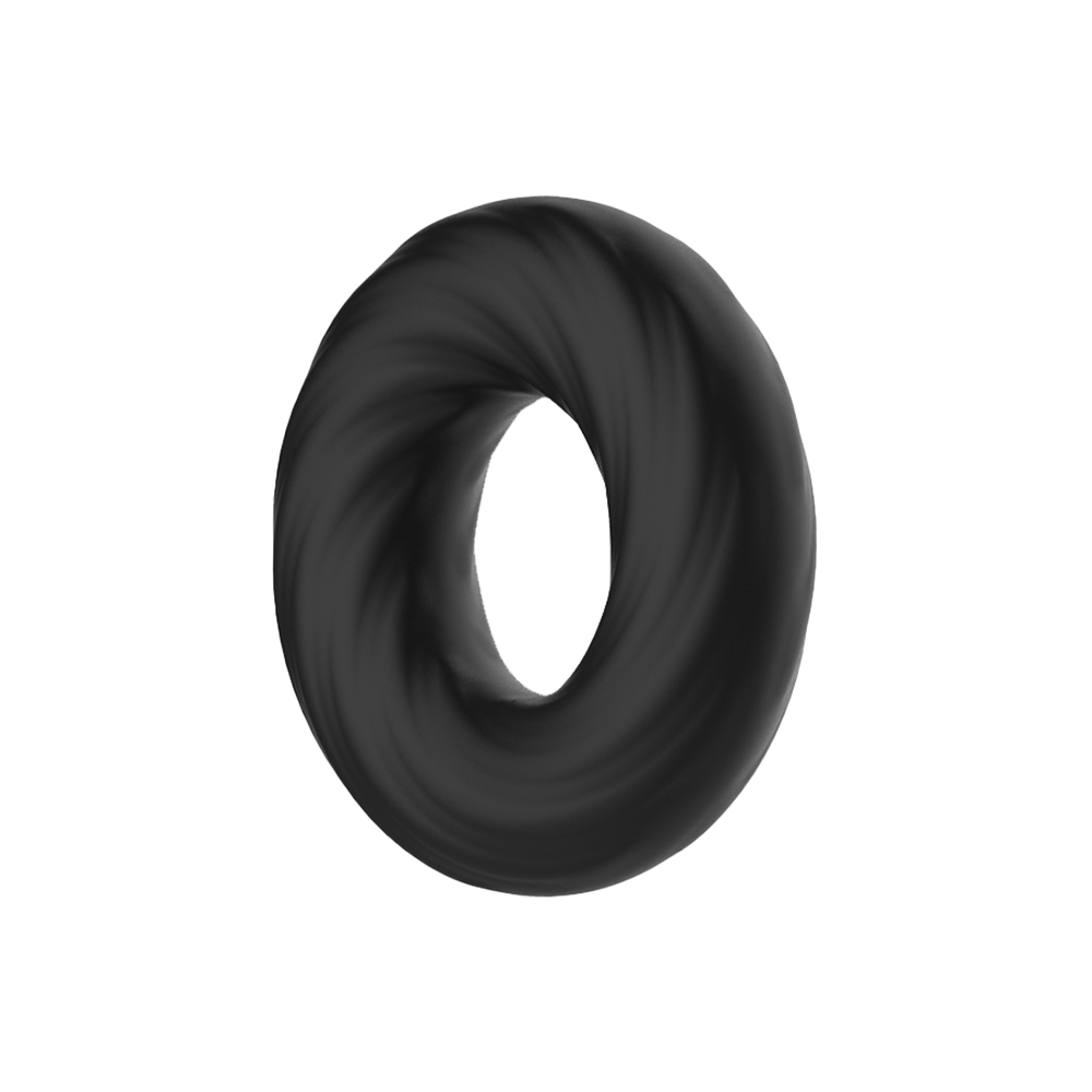 3: Crazy Bull – Superweicher Silikonring – Modell 6 – Schwarz