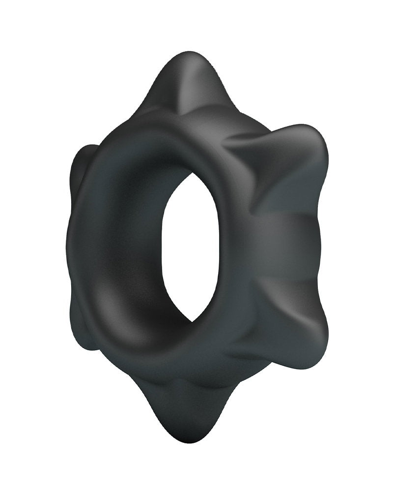 1: Crazy Bull - Ethaniel - Superweicher Silikonring - Modell 11 - Schwarz