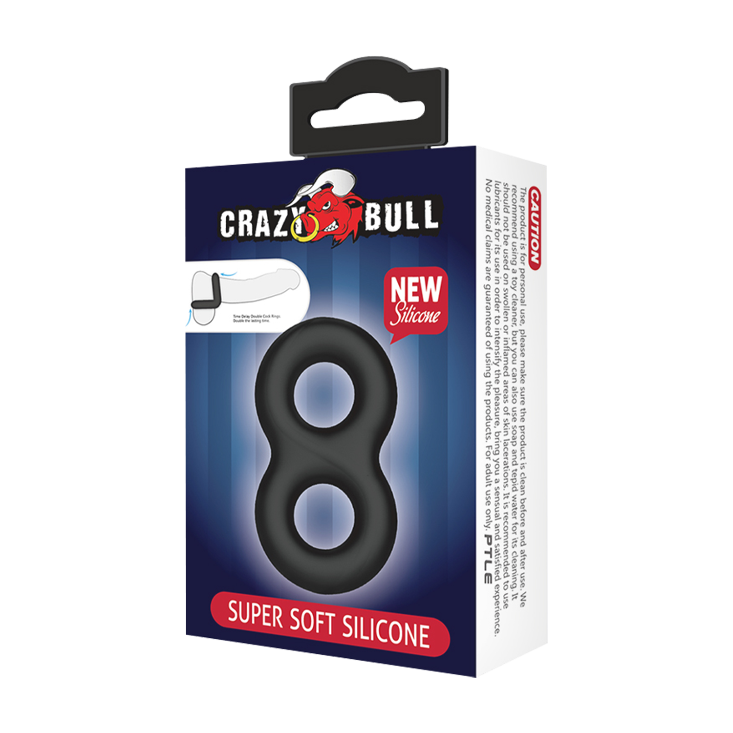 Crazy Bull – Superweicher Silikonring – Modell 17 – Schwarz