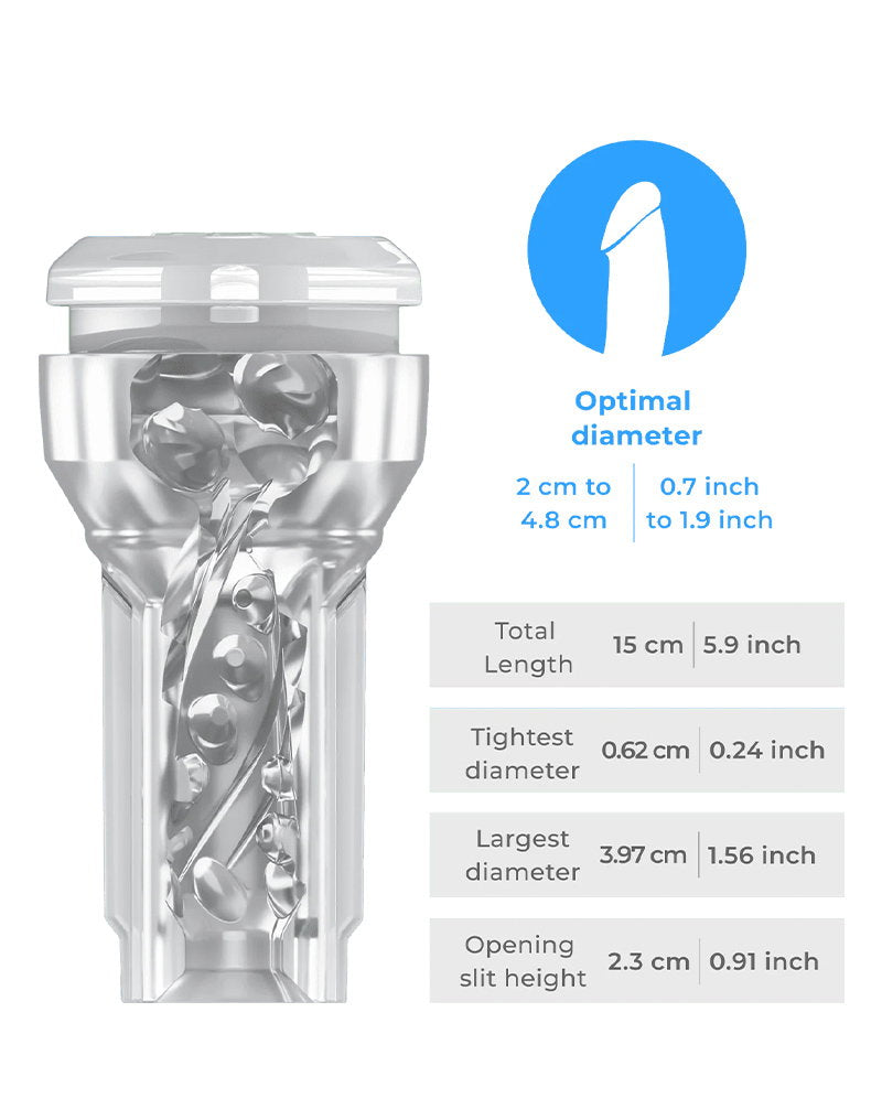 7: KIIROO - Feel Pocket Stroker Crystal - Transparent