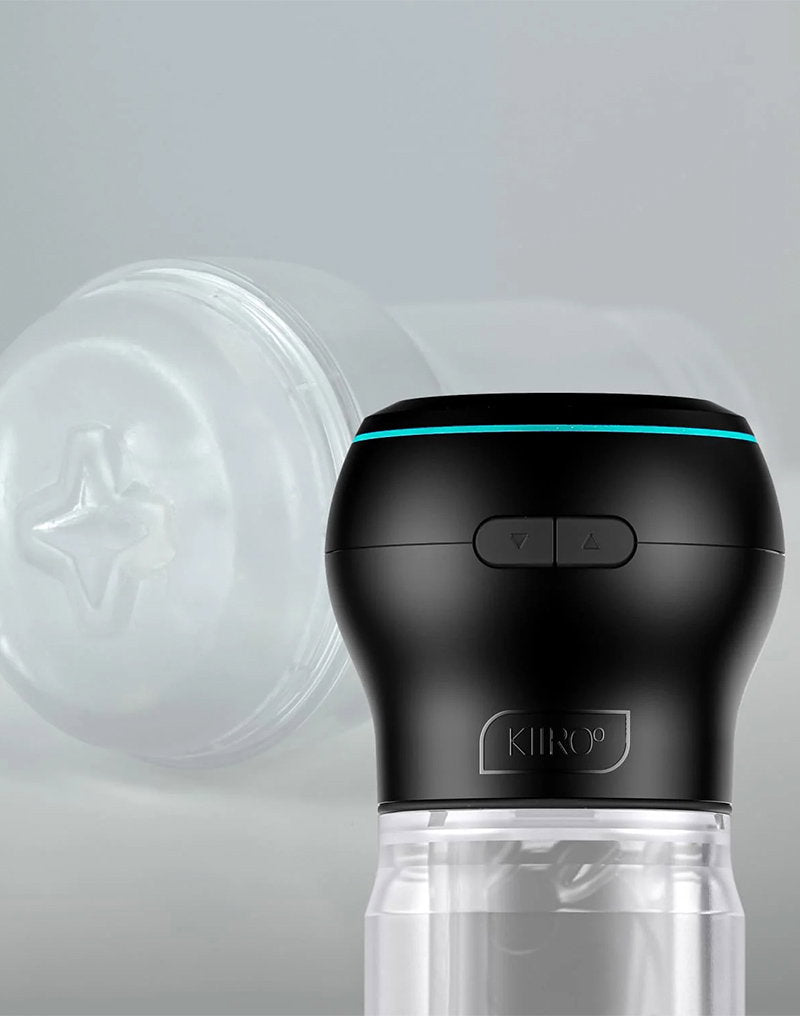6: KIIROO – Feel Pocket Stroker Crystal + Powerblow Combo – Schwarz/Transparent