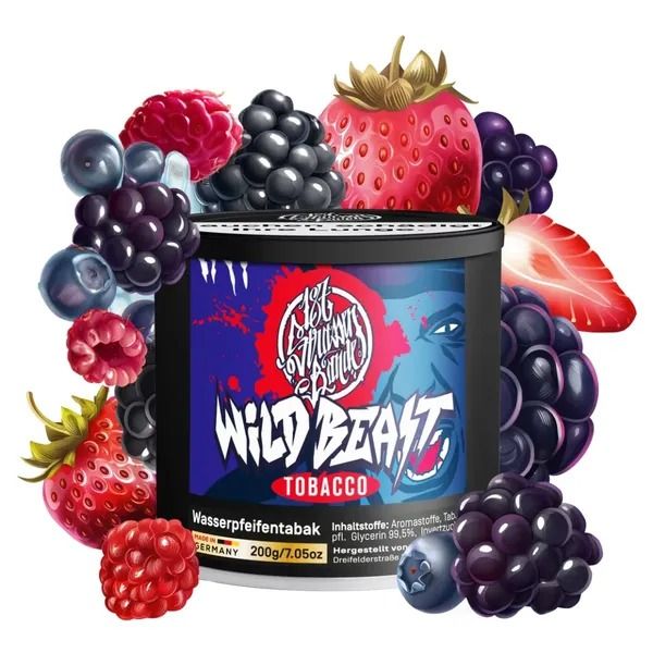 187 Strassenbande Shisha Tabak - Wild Beast 200g