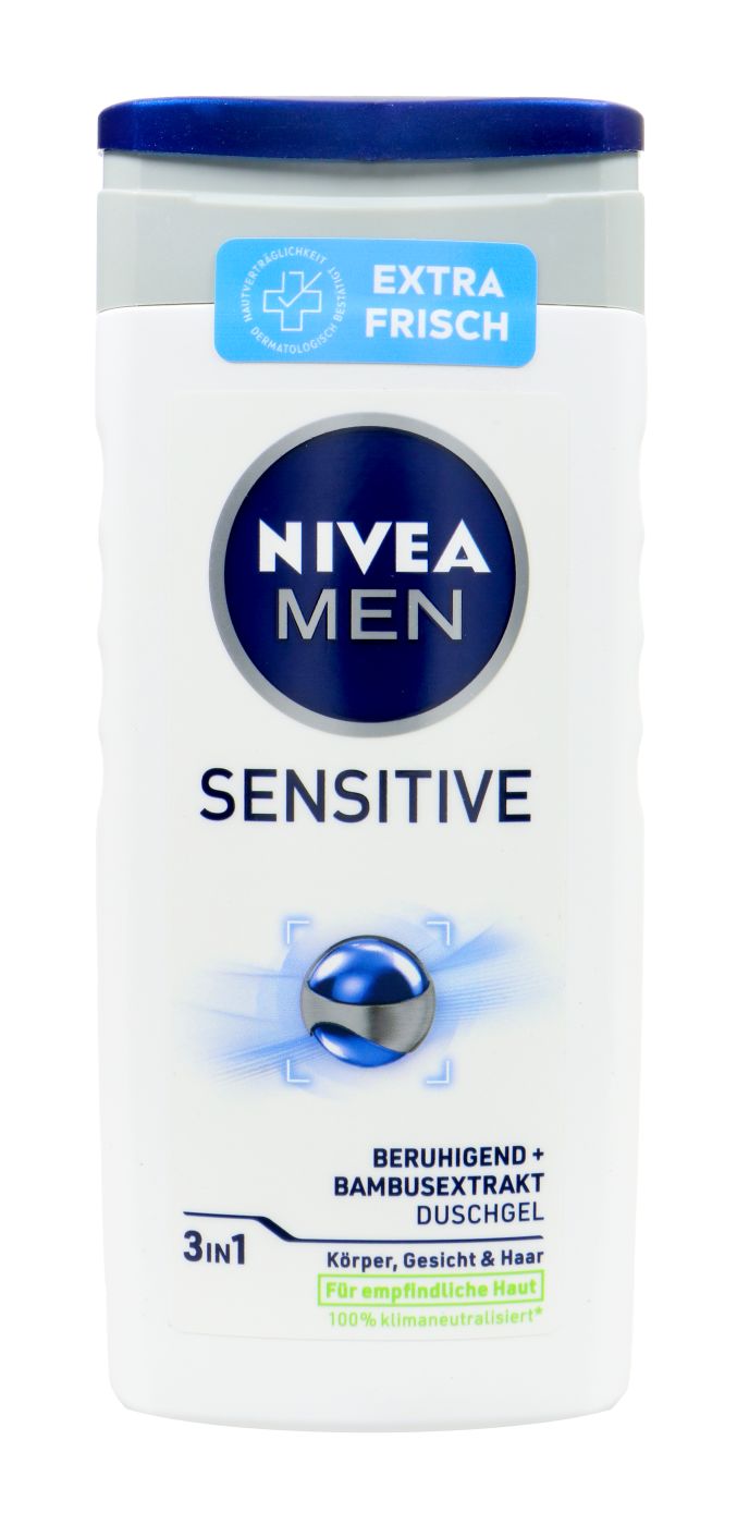 Nivea Men 3in1 Duschgel sensitive, 250 ml