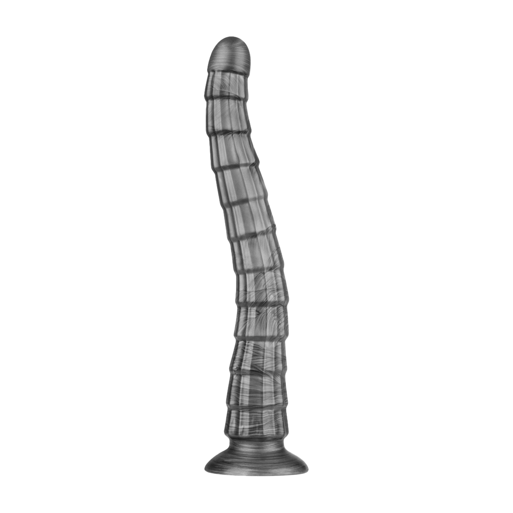 3: LoveToy - 14,5" King Sized Vibrating Vibrax Slider - Silber