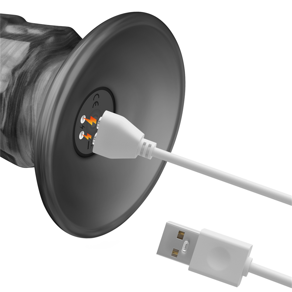 LoveToy - 14,5" King Sized Vibrating Vibrax Slider - Silber