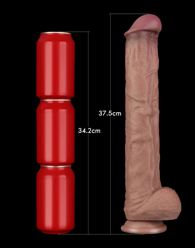 10: LoveToy - Nature Cock - 14,5" Dual Layered Bendable Cock XXL - Nude