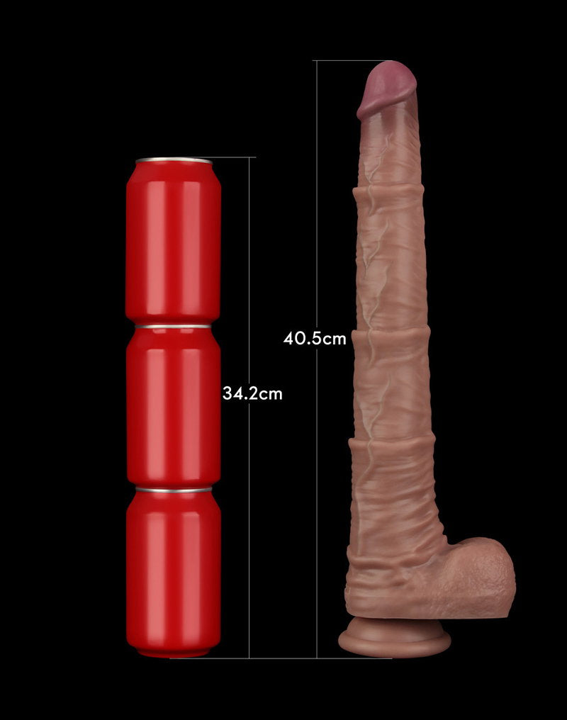 9: LoveToy - Nature Cock - 16" Dual Layered Bendable Cock XXL -Nude