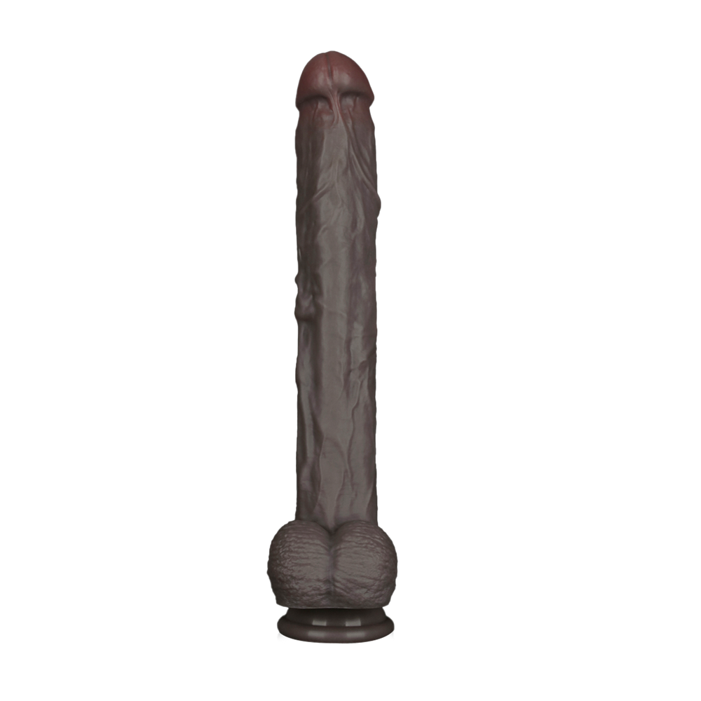 5: LoveToy - Nature Cock - 14,5" Dual Layered Bendable Cock XXL - Schwarz