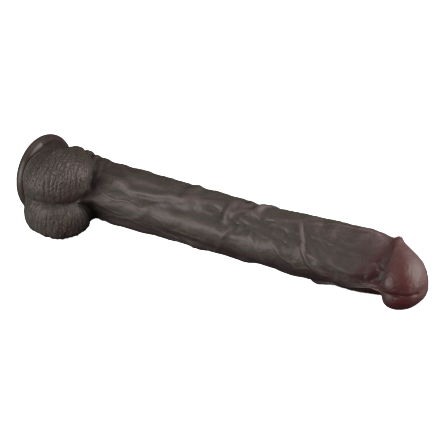 7: LoveToy - Nature Cock - 14,5" Dual Layered Bendable Cock XXL - Schwarz