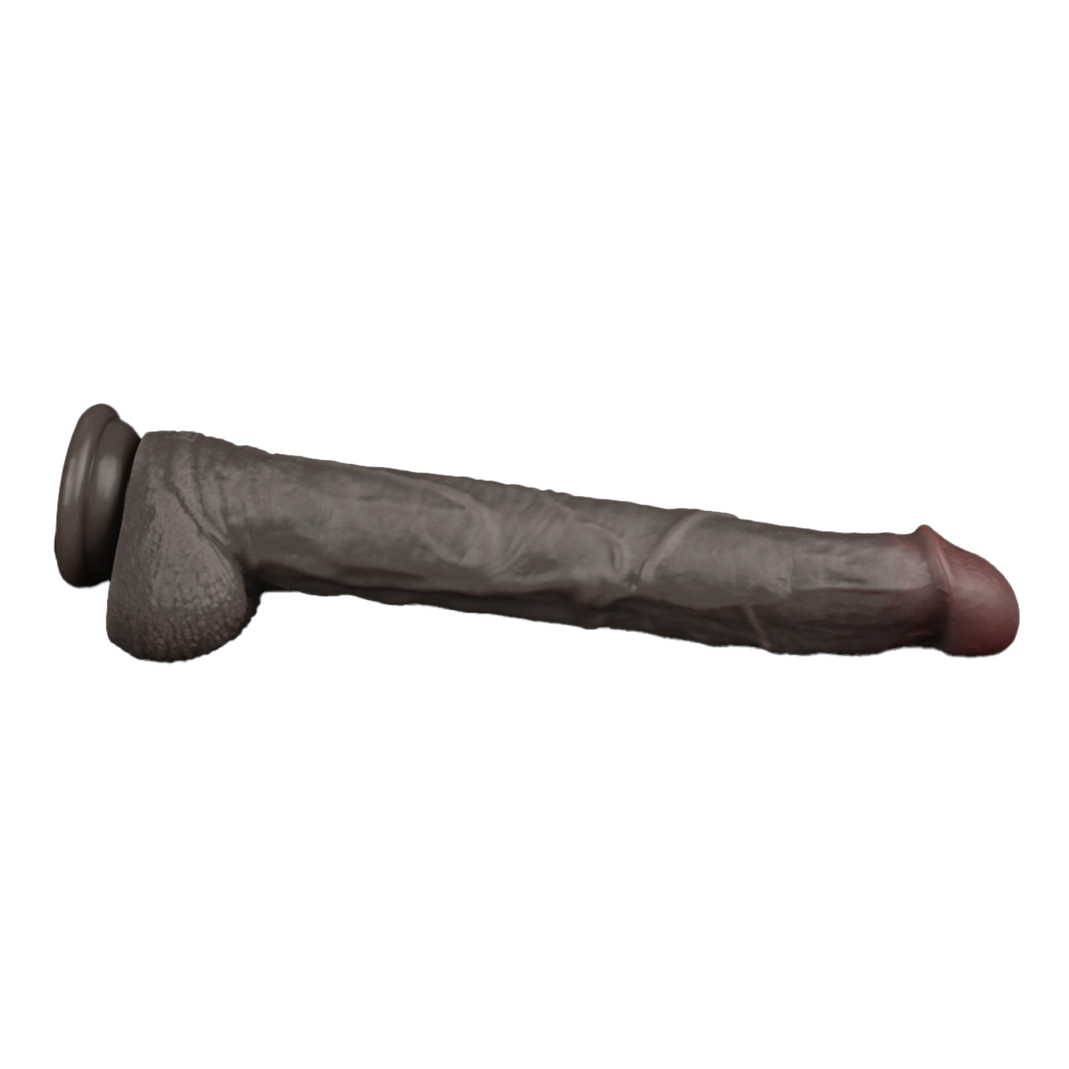 8: LoveToy - Nature Cock - 14,5" Dual Layered Bendable Cock XXL - Schwarz