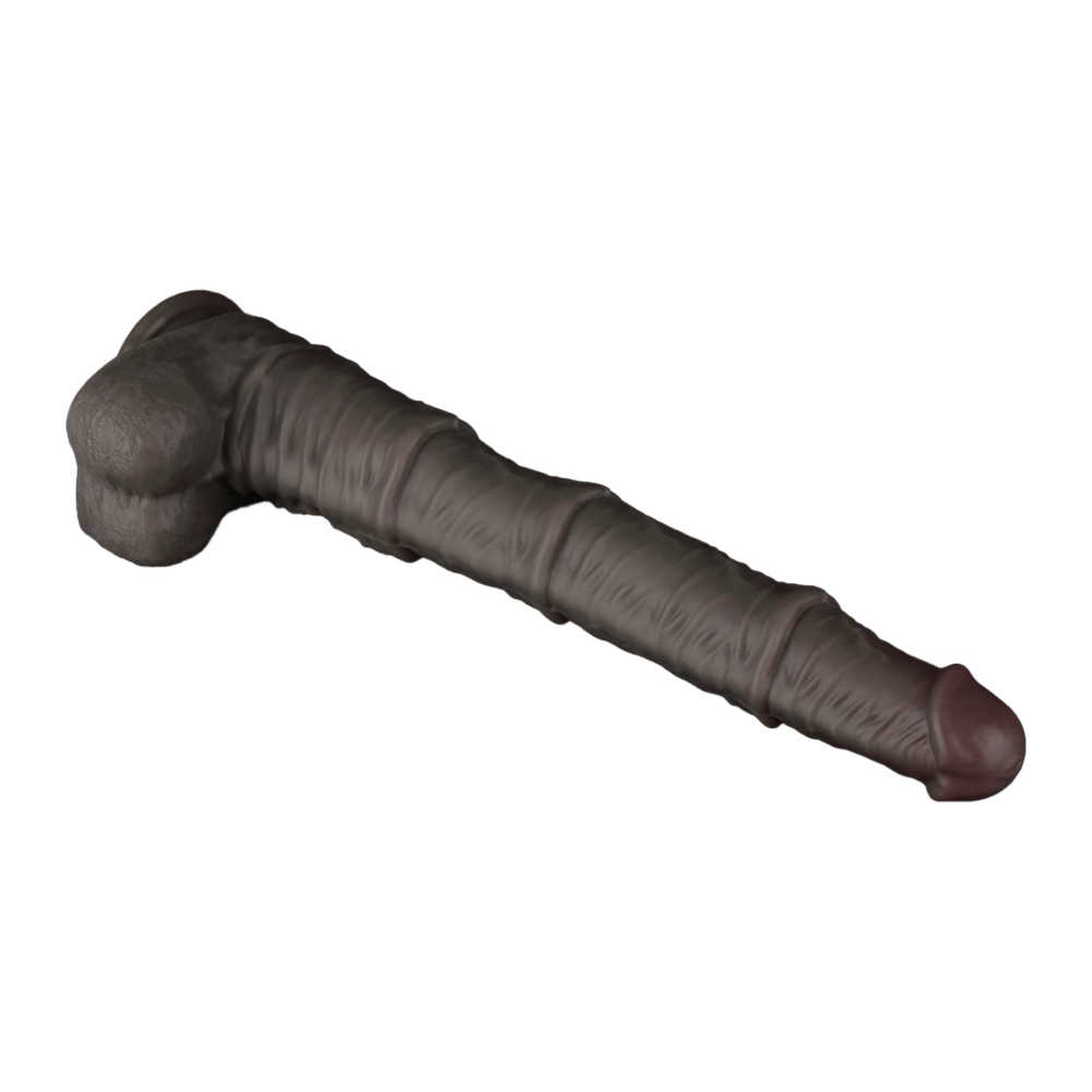 7: LoveToy - Nature Cock - 16" Dual Layered Bendable Cock XXL - Schwarz