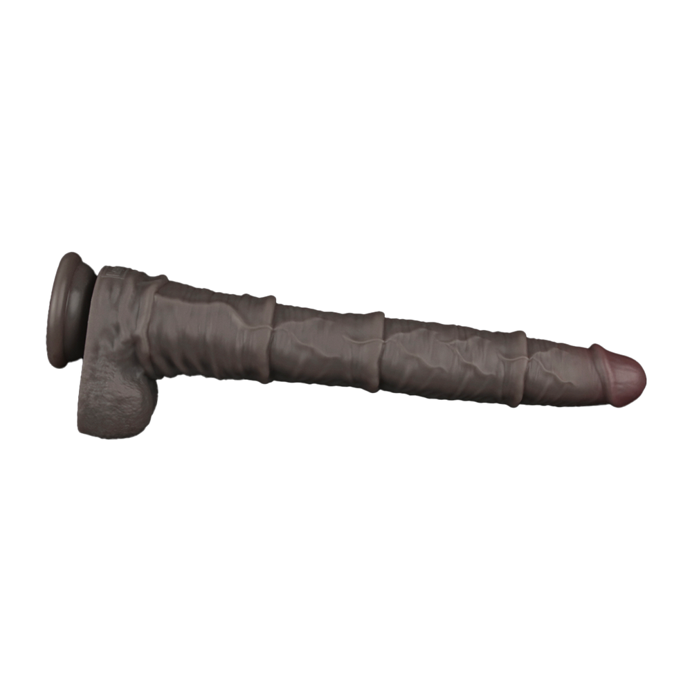 8: LoveToy - Nature Cock - 16" Dual Layered Bendable Cock XXL - Schwarz