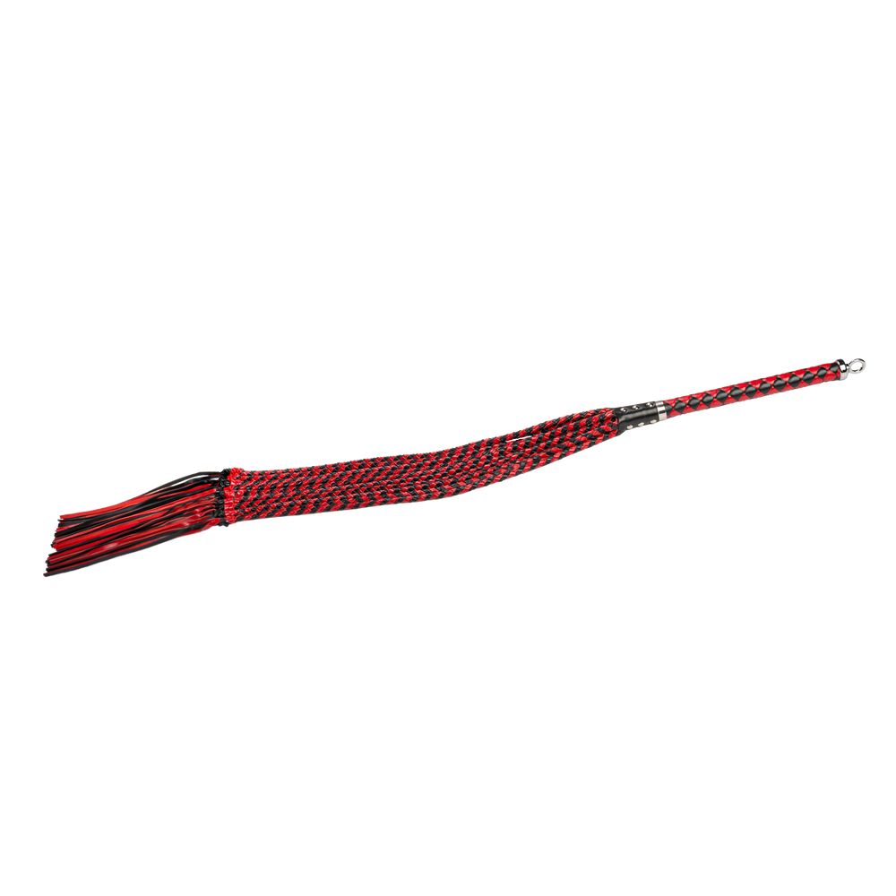 2: RISE – Dickere Cat O. Nine Peitsche – Schwarz/Rot
