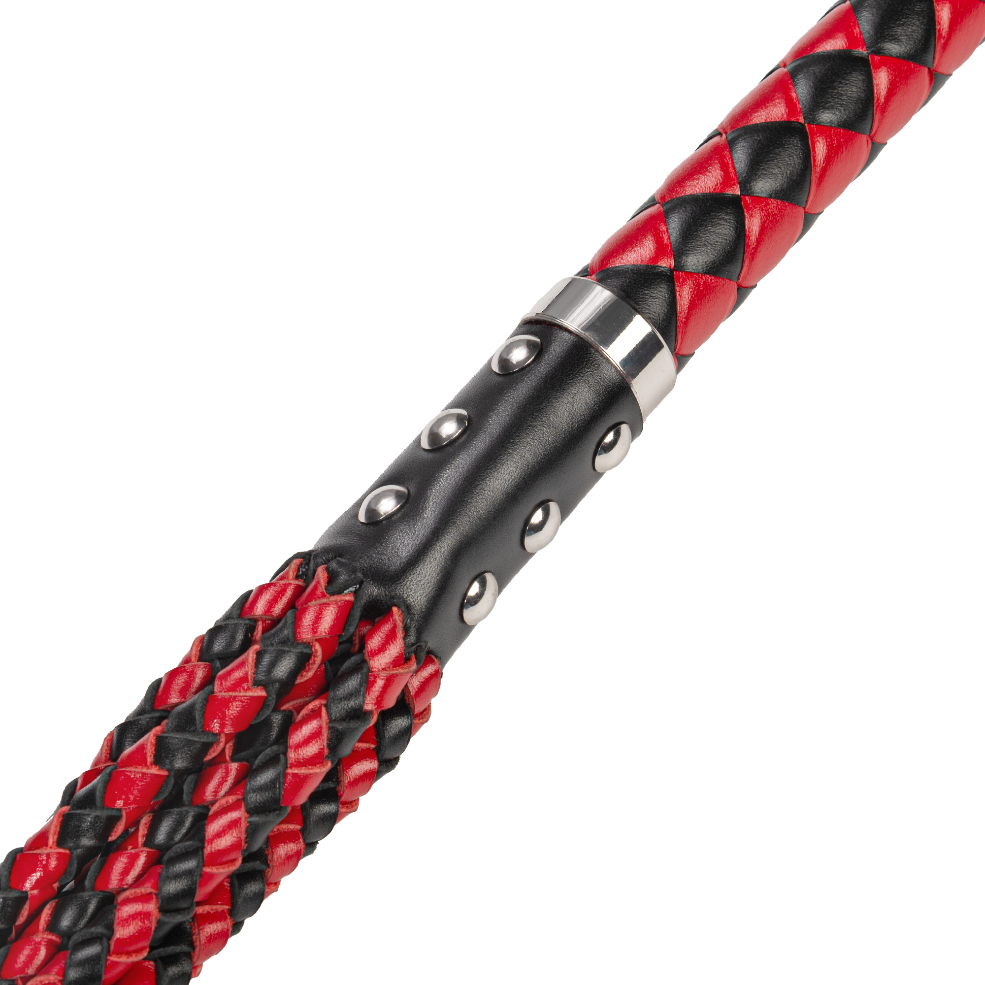 5: RISE – Dickere Cat O. Nine Peitsche – Schwarz/Rot