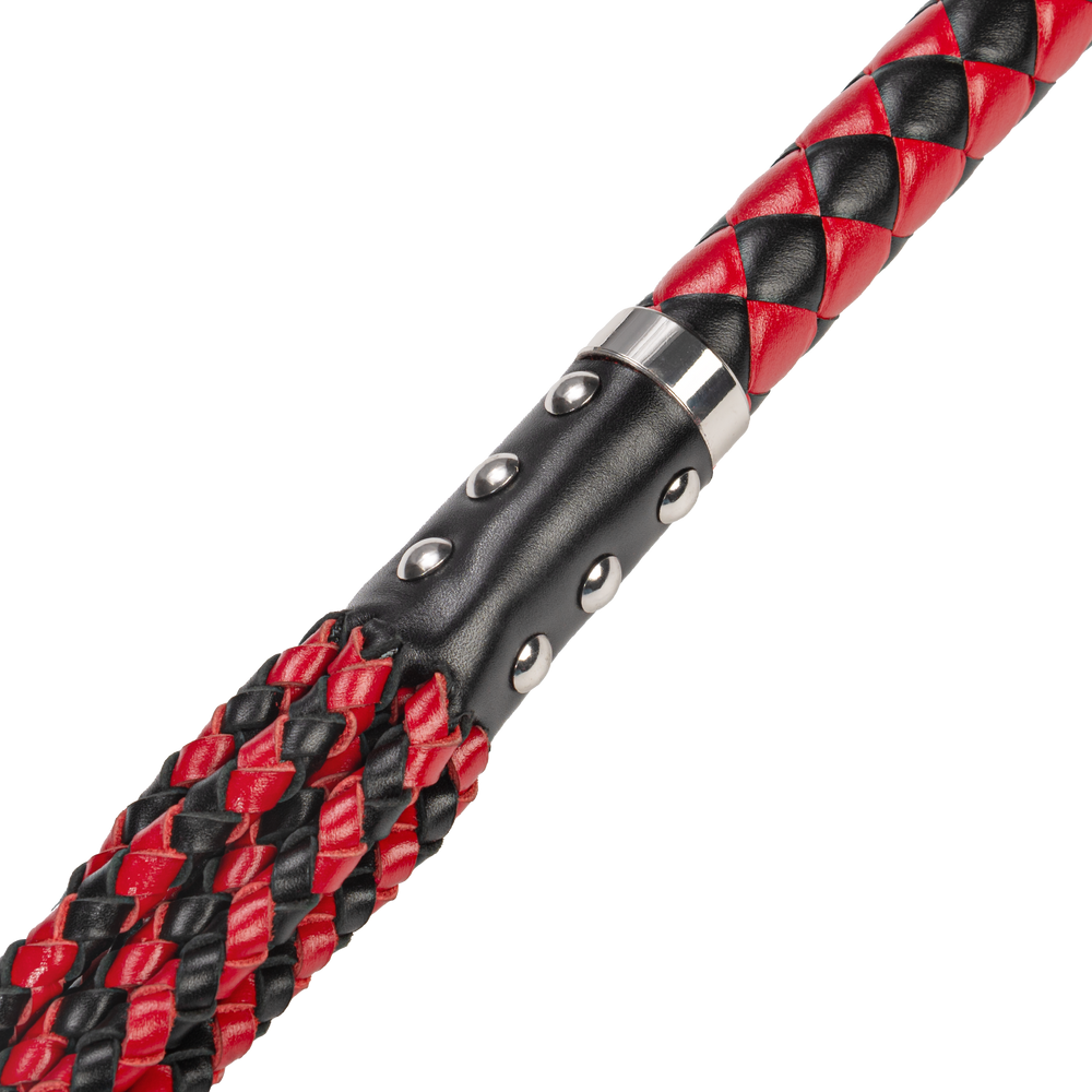 5: RISE – Dickere Cat O. Nine Peitsche – Schwarz/Rot