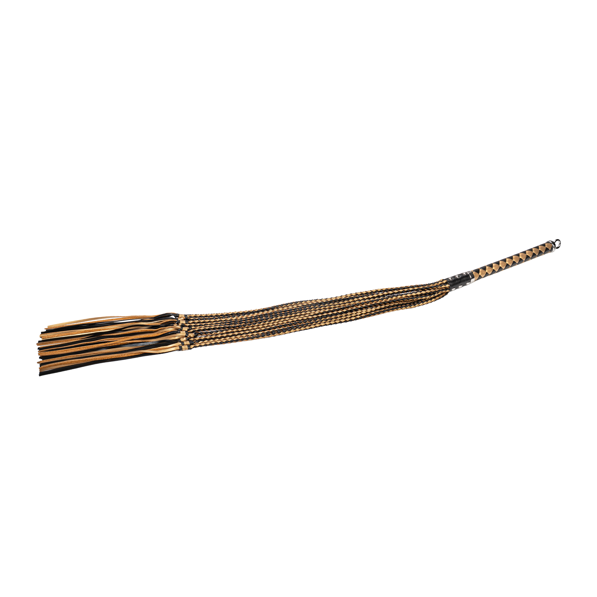 RISE – Dicke Cat O. Nine Peitsche – Schwarz/Gold