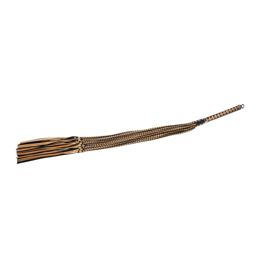 RISE – Dicke Cat O. Nine Peitsche – Schwarz/Gold