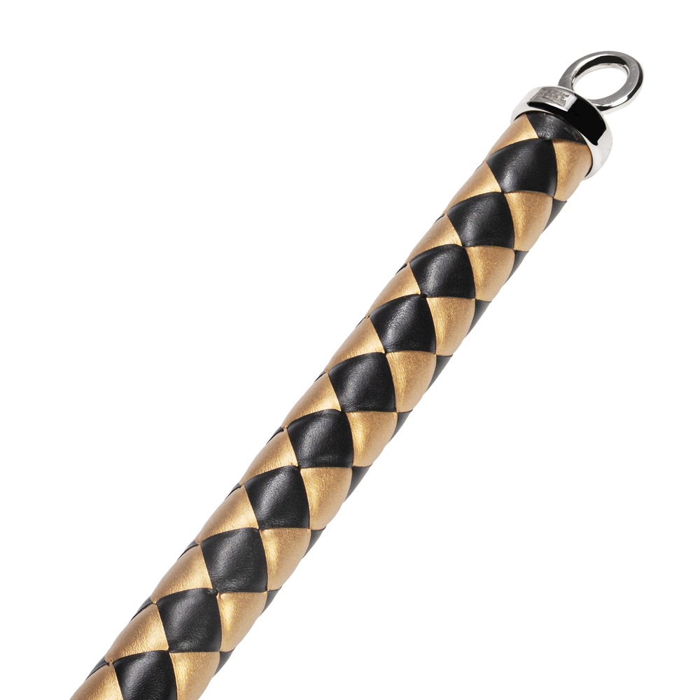 RISE – Dicke Cat O. Nine Peitsche – Schwarz/Gold