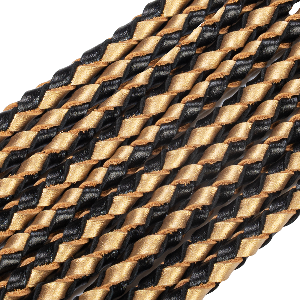 RISE – Dicke Cat O. Nine Peitsche – Schwarz/Gold