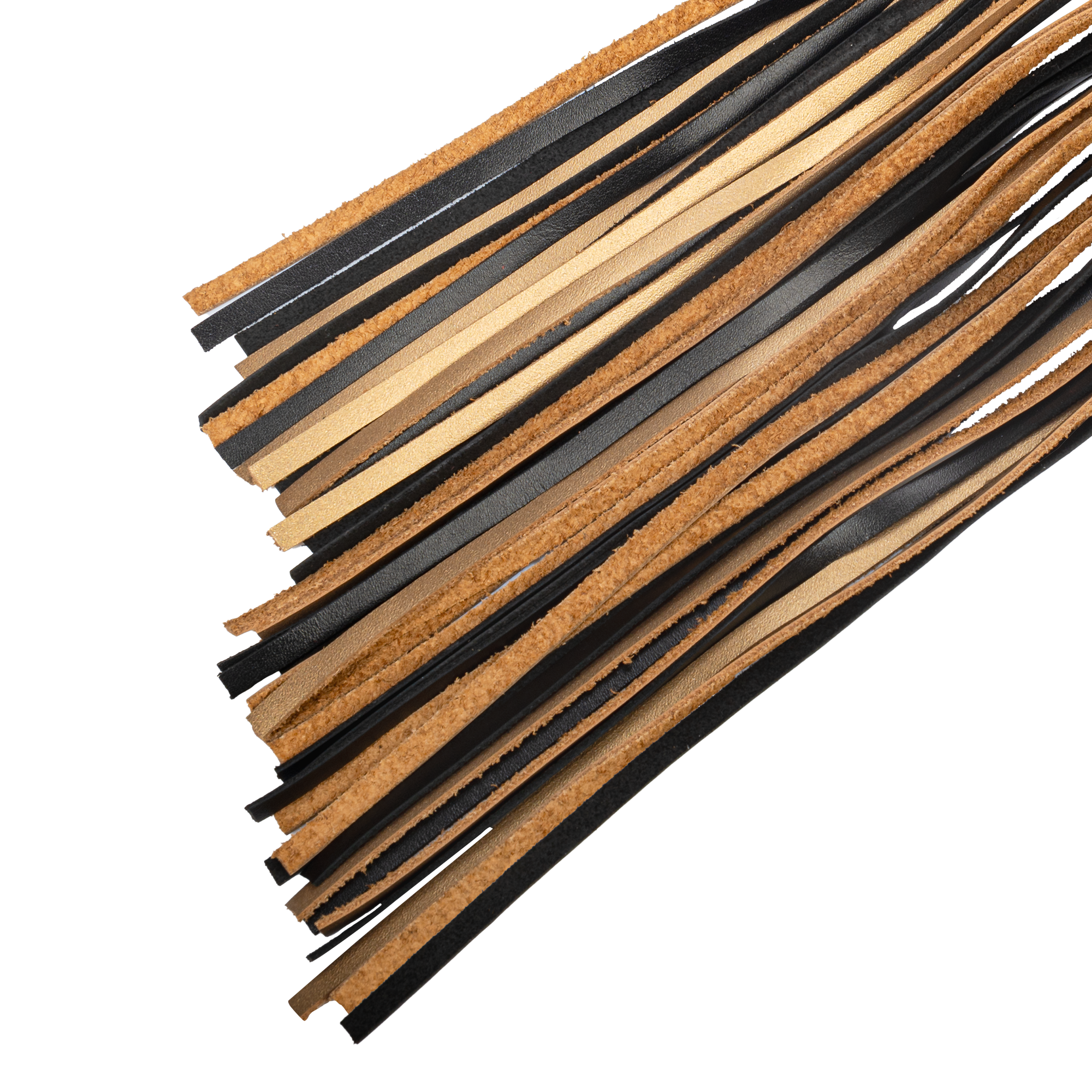 RISE – Dicke Cat O. Nine Peitsche – Schwarz/Gold