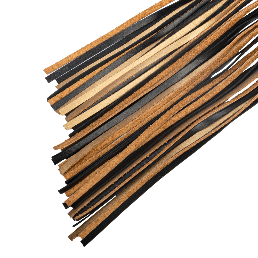 RISE – Dicke Cat O. Nine Peitsche – Schwarz/Gold
