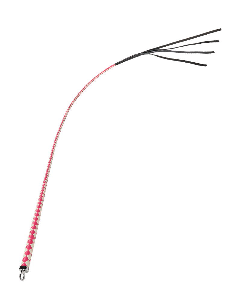 RISE - 120cm Bull Whip - Pink/White