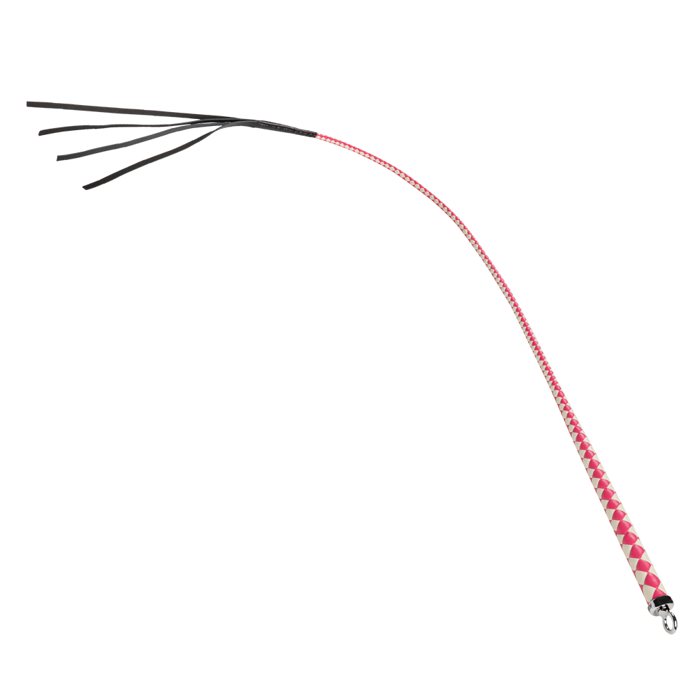3: RISE - 120cm Bull Whip - Pink/White