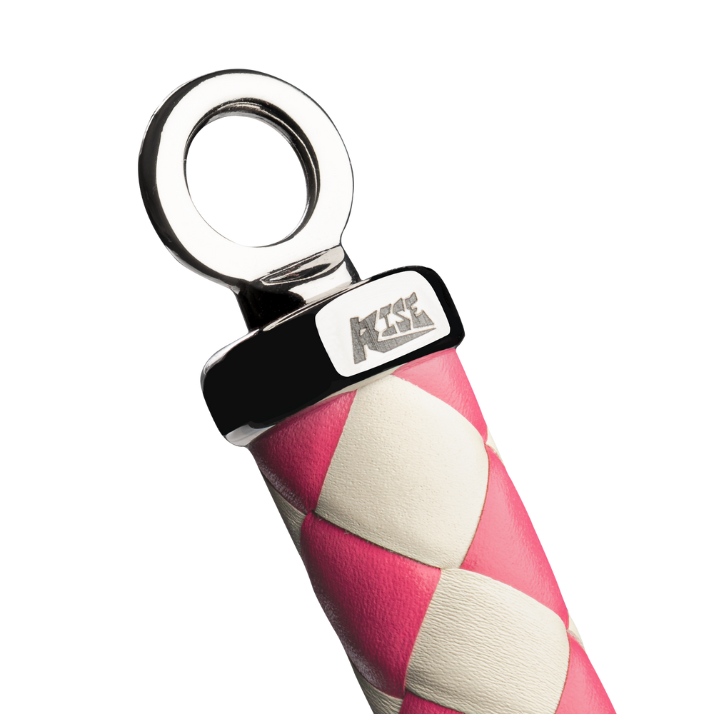 RISE - 120cm Bull Whip - Pink/White