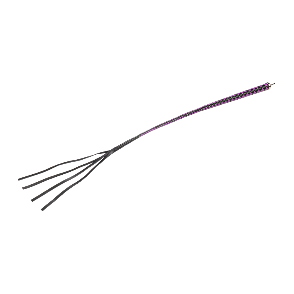 2: RISE – 90 cm Bullenpeitsche – Schwarz/Lila