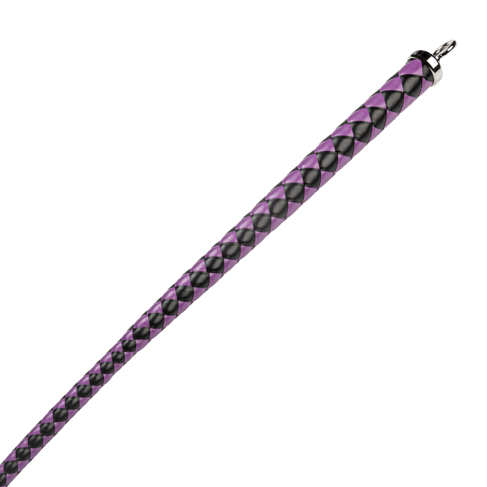 3: RISE – 90 cm Bullenpeitsche – Schwarz/Lila