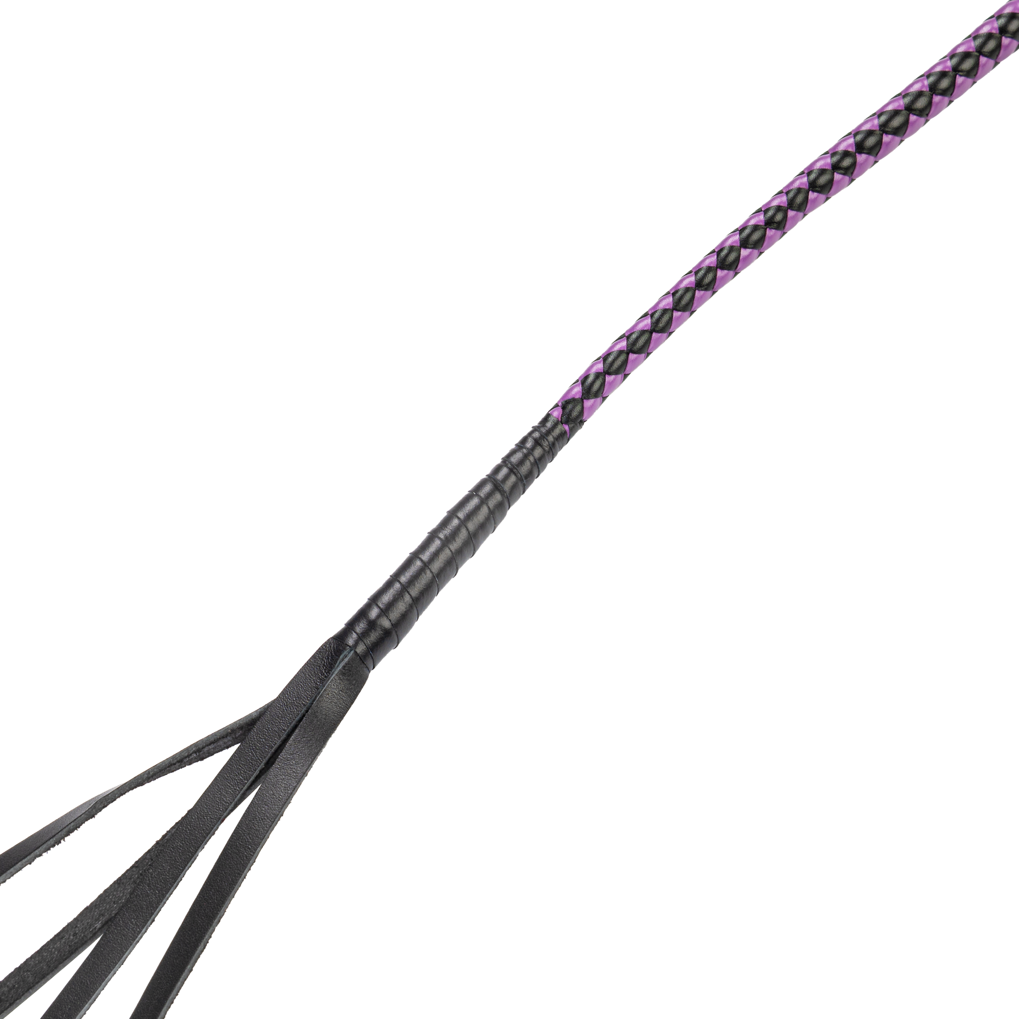 4: RISE – 90 cm Bullenpeitsche – Schwarz/Lila