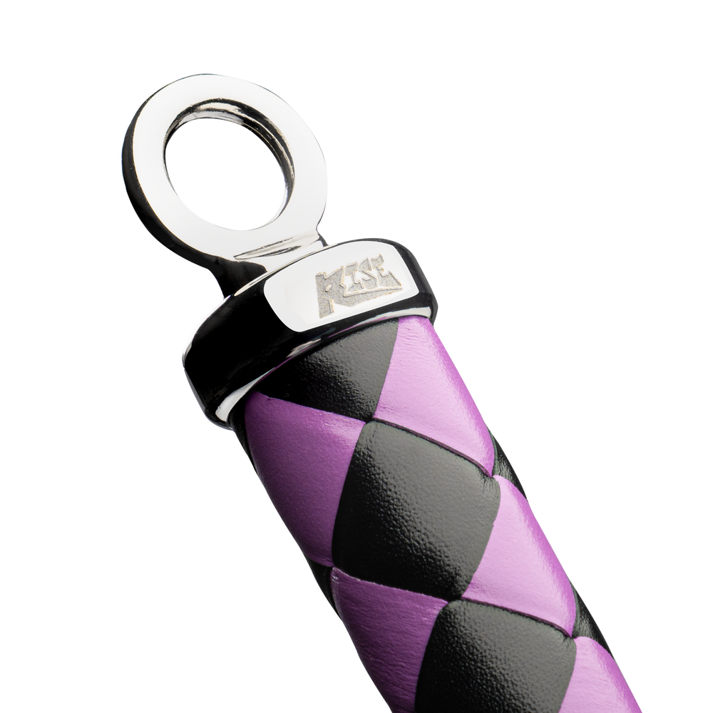 5: RISE – 90 cm Bullenpeitsche – Schwarz/Lila