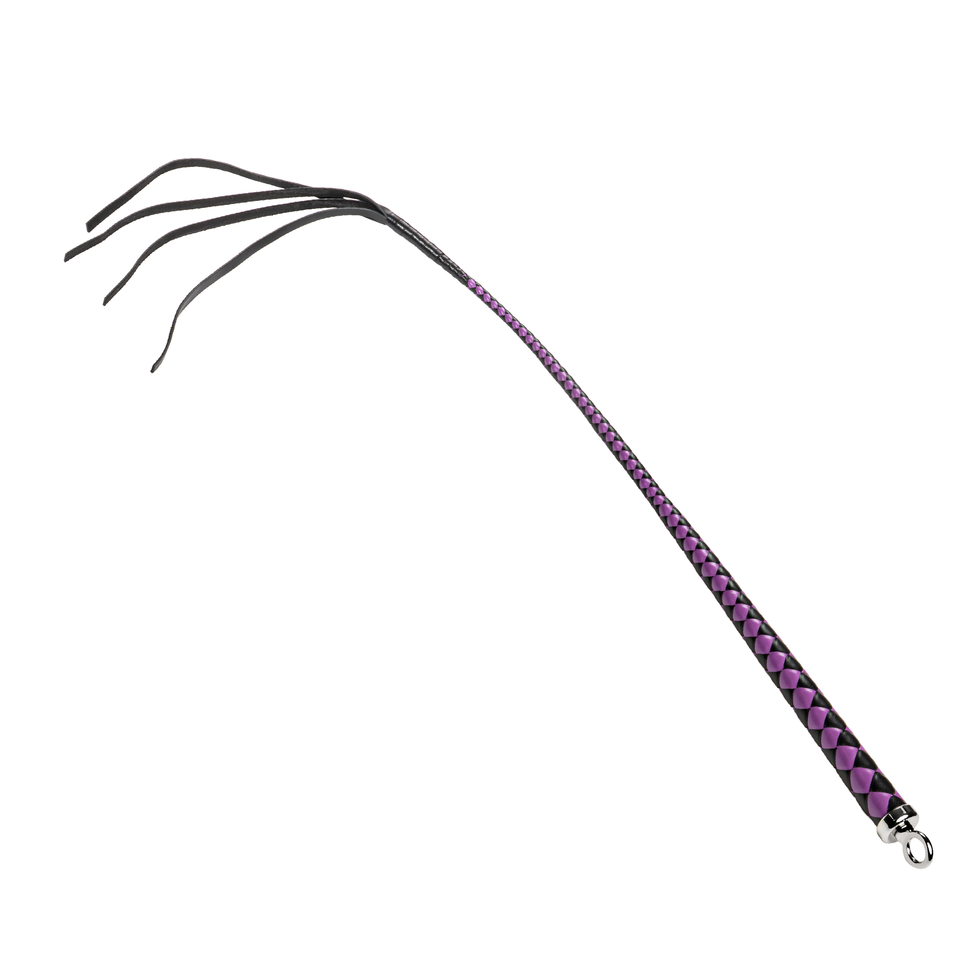 6: RISE – 90 cm Bullenpeitsche – Schwarz/Lila