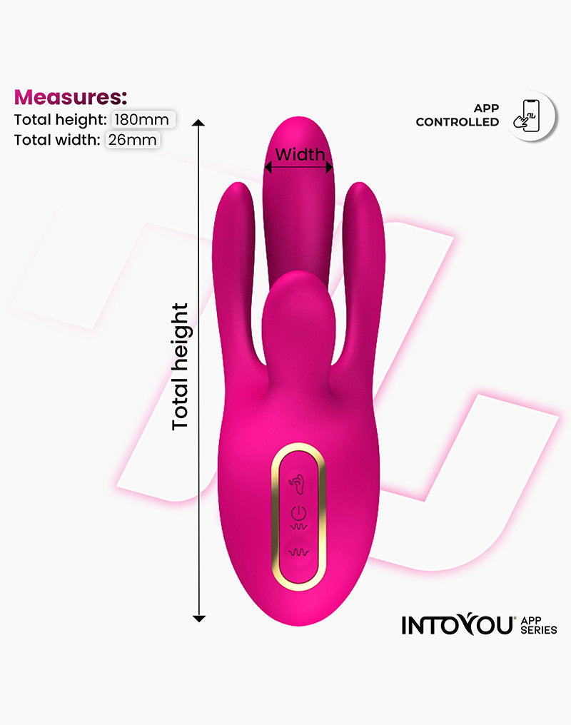 4: IY - Derek - Vibe mit Fingerbewegung, 3 Motoren, App-gesteuert- Pink