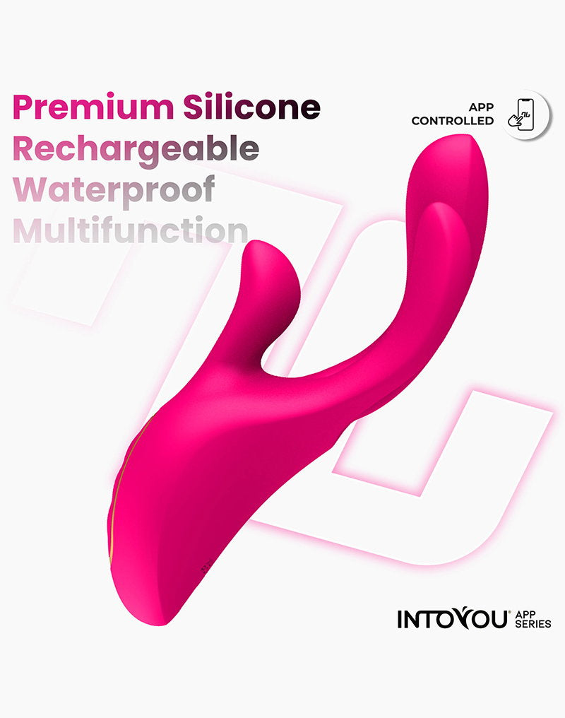6: IY - Derek - Vibe mit Fingerbewegung, 3 Motoren, App-gesteuert- Pink
