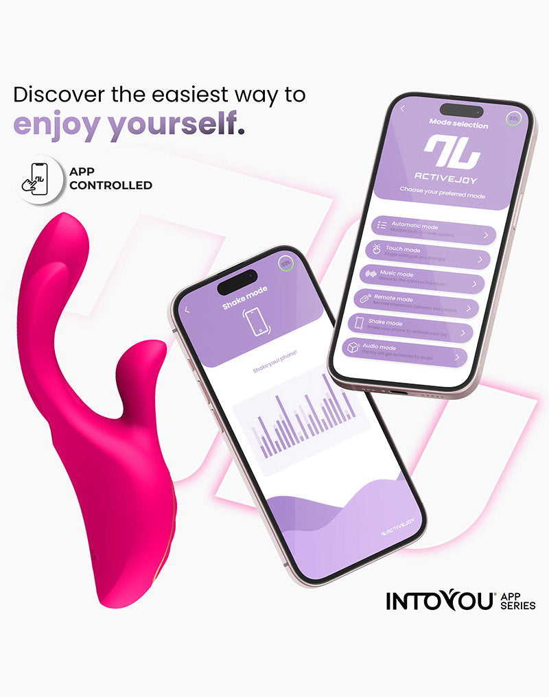 7: IY - Derek - Vibe mit Fingerbewegung, 3 Motoren, App-gesteuert- Pink