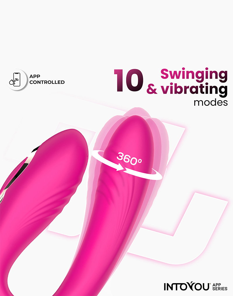 3: IY - Couty - Pärchenspielzeug 360° Oszillation, App-gesteuert - Pink
