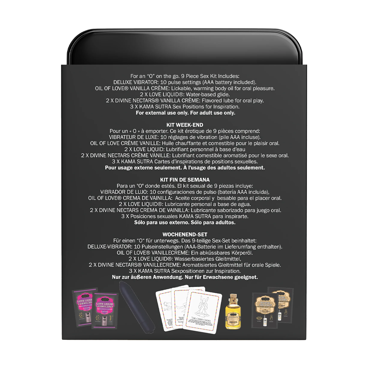 9: Kama Sutra - Weekender Kit - Vanillecreme – Geschenkset